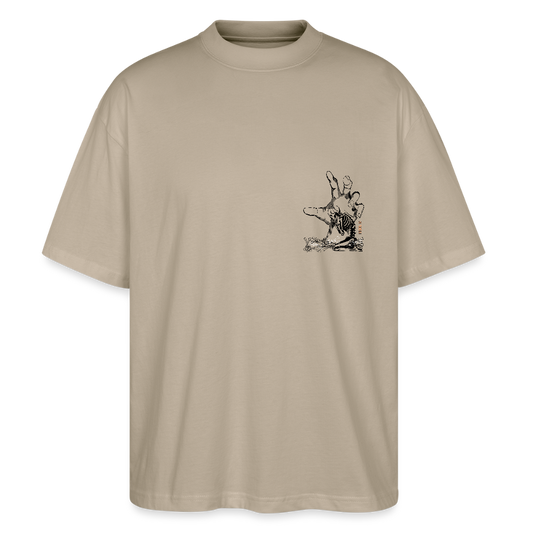 “The Hand of the Lord” - Oversized T-shirt - stone