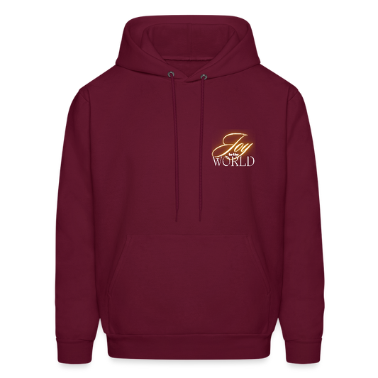 “Joy to the world”- Luke 2:10 Hoodie - burgundy
