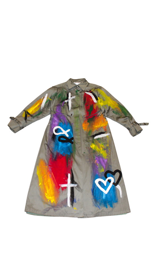 “Jesus Saves” Trench Coat