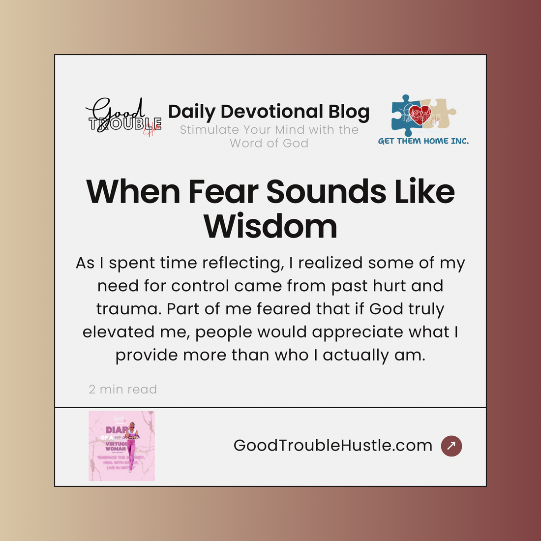 When Fear Sounds Like Wisdom