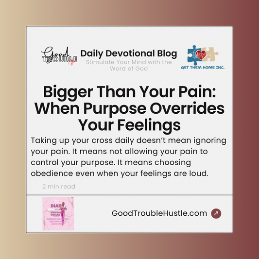Bigger Than the Pain: When Purpose Calls You Forward
