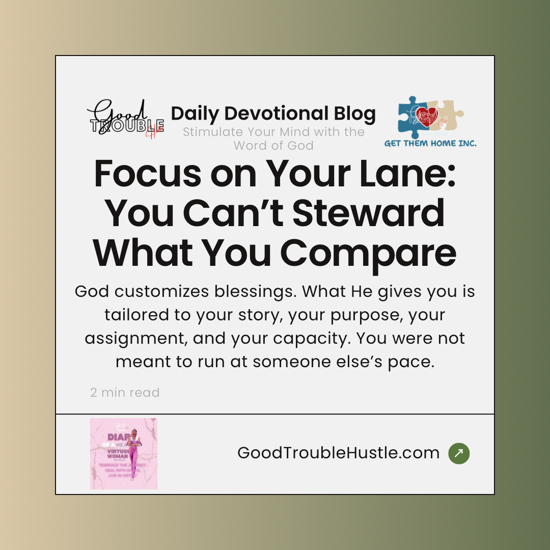 Focus on Your Lane: You Can’t Steward What You Compare