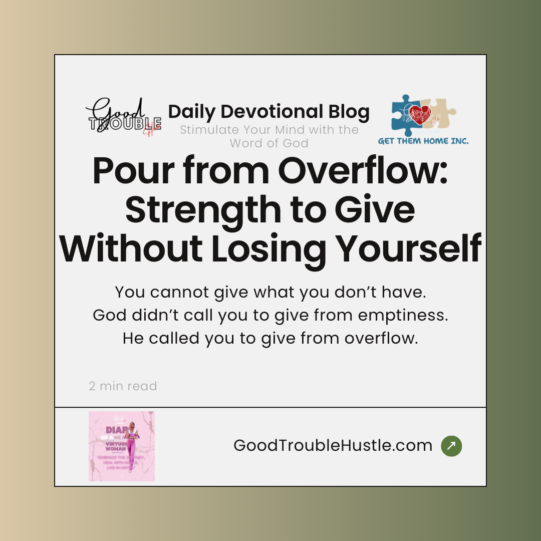 Pouring from Overflow: Why You Can’t Rebuild on Empty