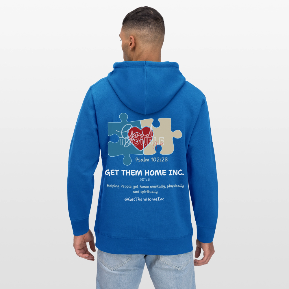 “Logo” Unisex Organic Hoodie - royal blue