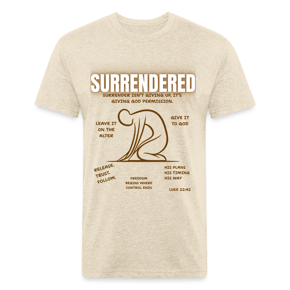 “Surrendered” T-shirt - heather cream