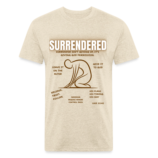 “Surrendered” T-shirt - heather cream