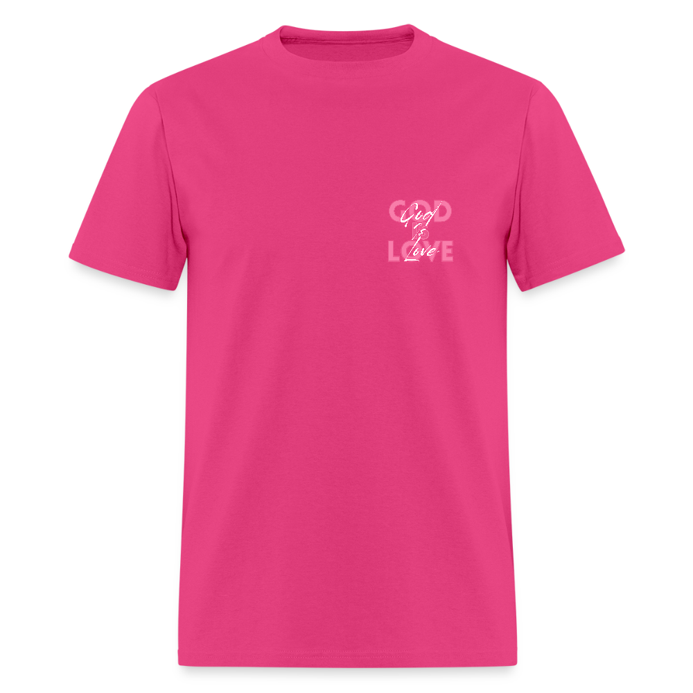 God is Love Tee - fuchsia