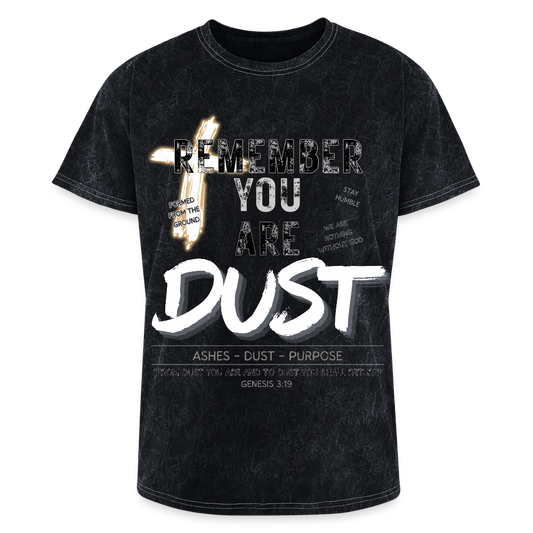 “Remember you are Dust” Washed Unisex T-Shirt - mineral black