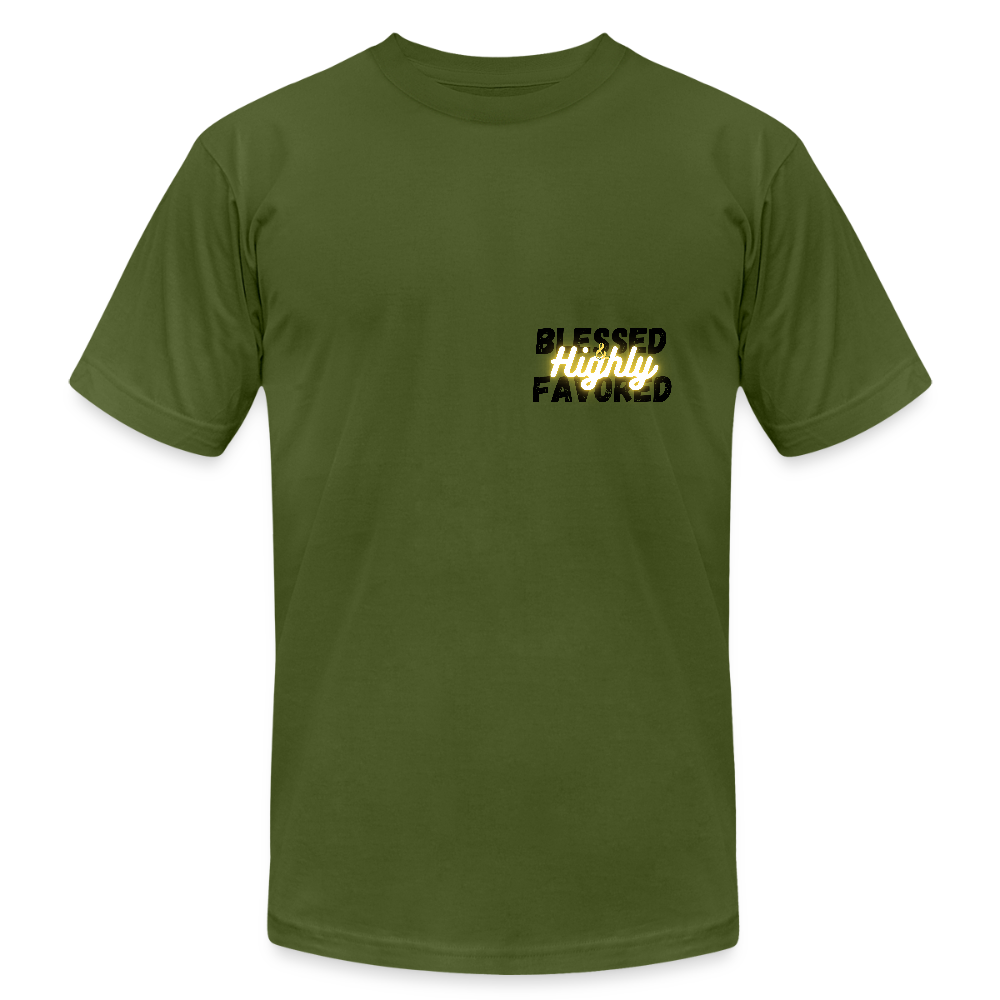 Blessed and Highly Favored T-Shirt - olive