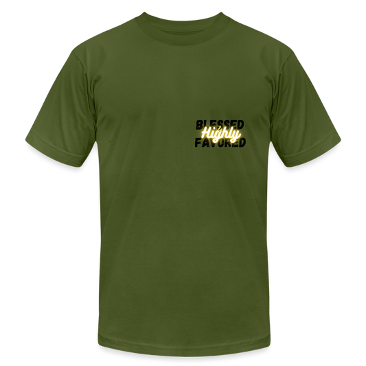 Blessed and Highly Favored T-Shirt - olive