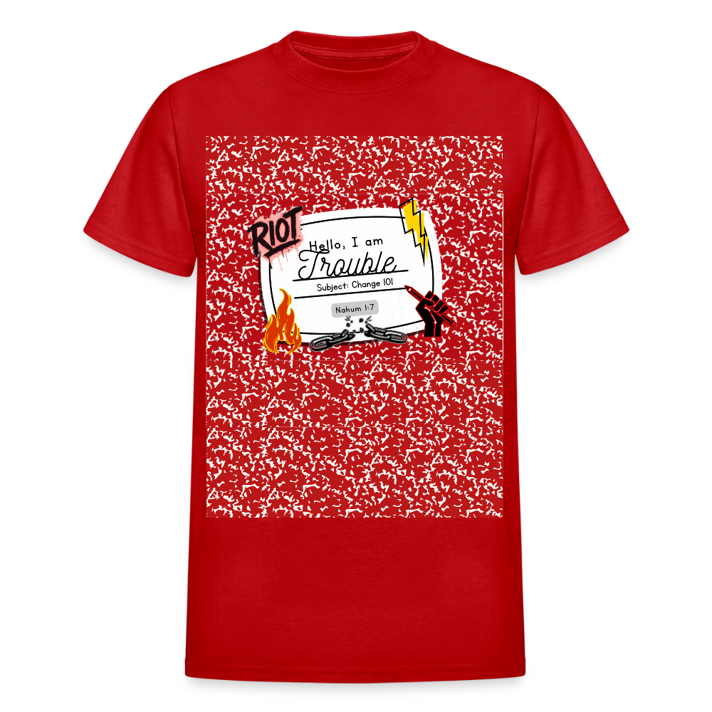 “Troublemakers — Change 101”  Composition T-Shirt - red