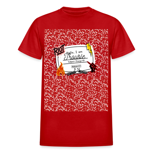 “Troublemakers — Change 101”  Composition T-Shirt - red