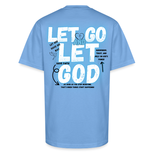 Let Go & Let God T-Shirt - sky blue