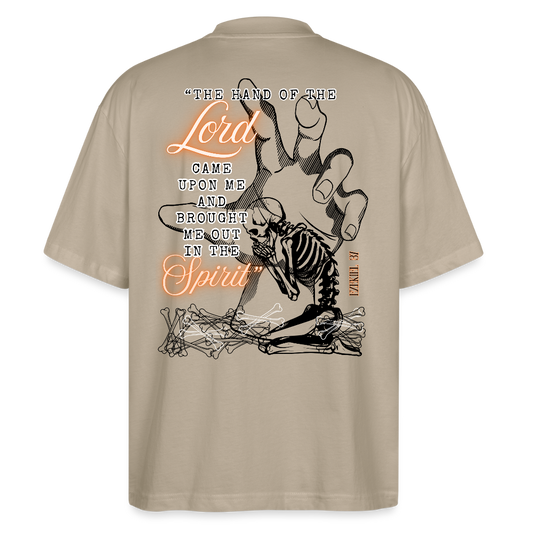 “The Hand of the Lord” - Oversized T-shirt - stone