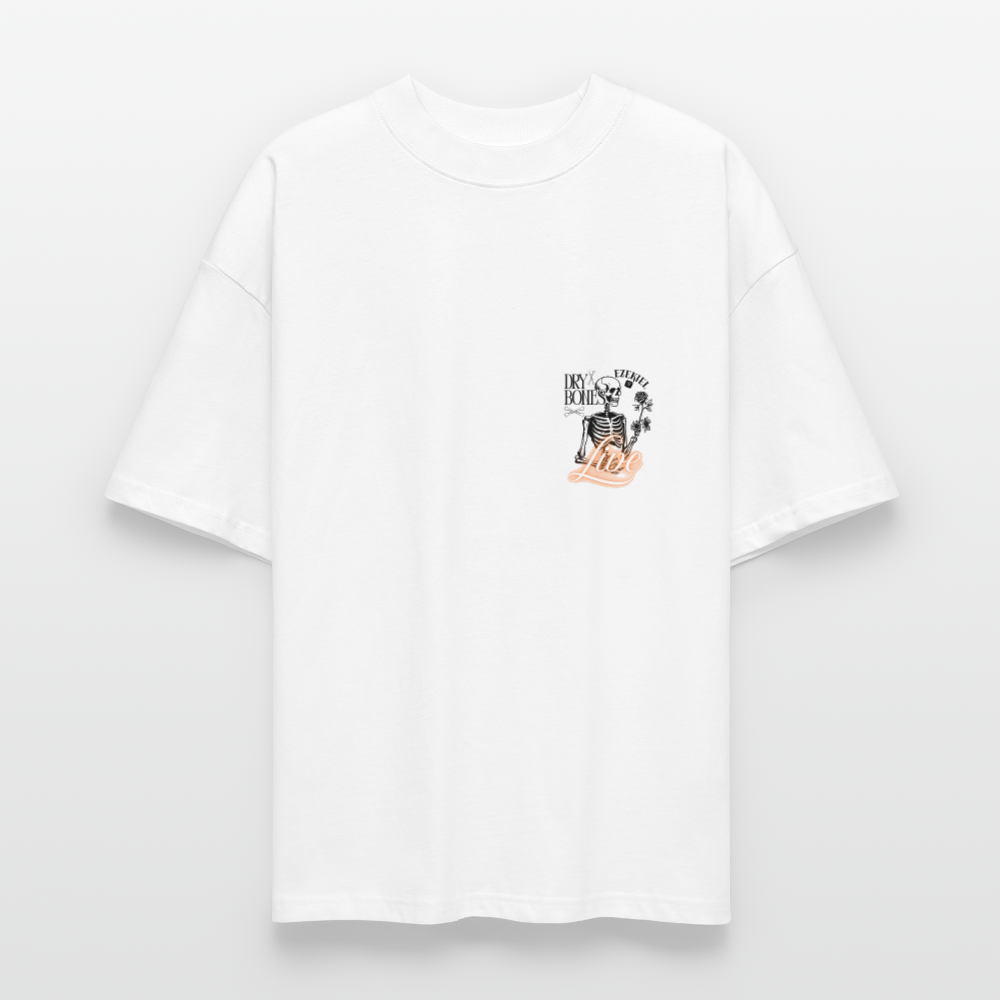 “Dry Bones Live” Oversized T-Shirt - white