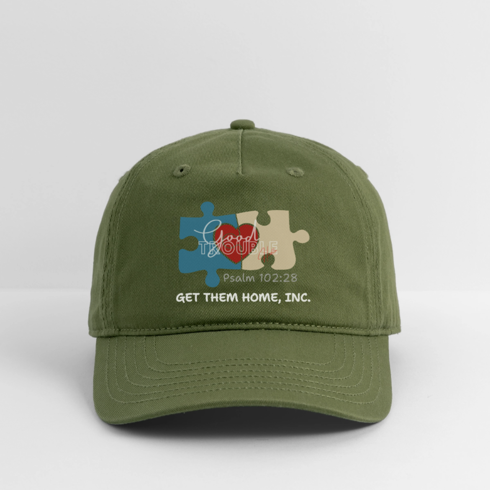 Logo- Organic Baseball Cap - olive green