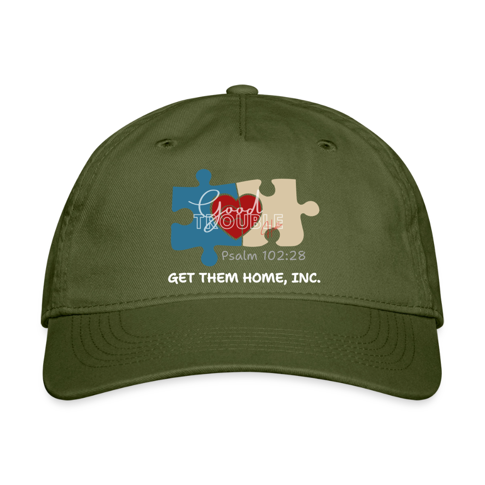 Logo- Organic Baseball Cap - olive green