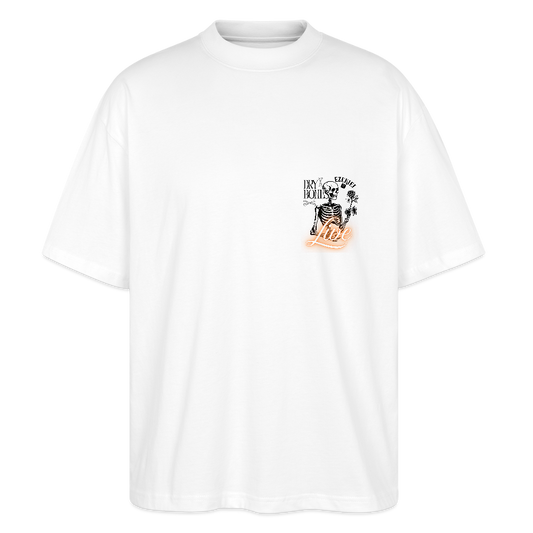 “Dry Bones Live” Oversized T-Shirt - white