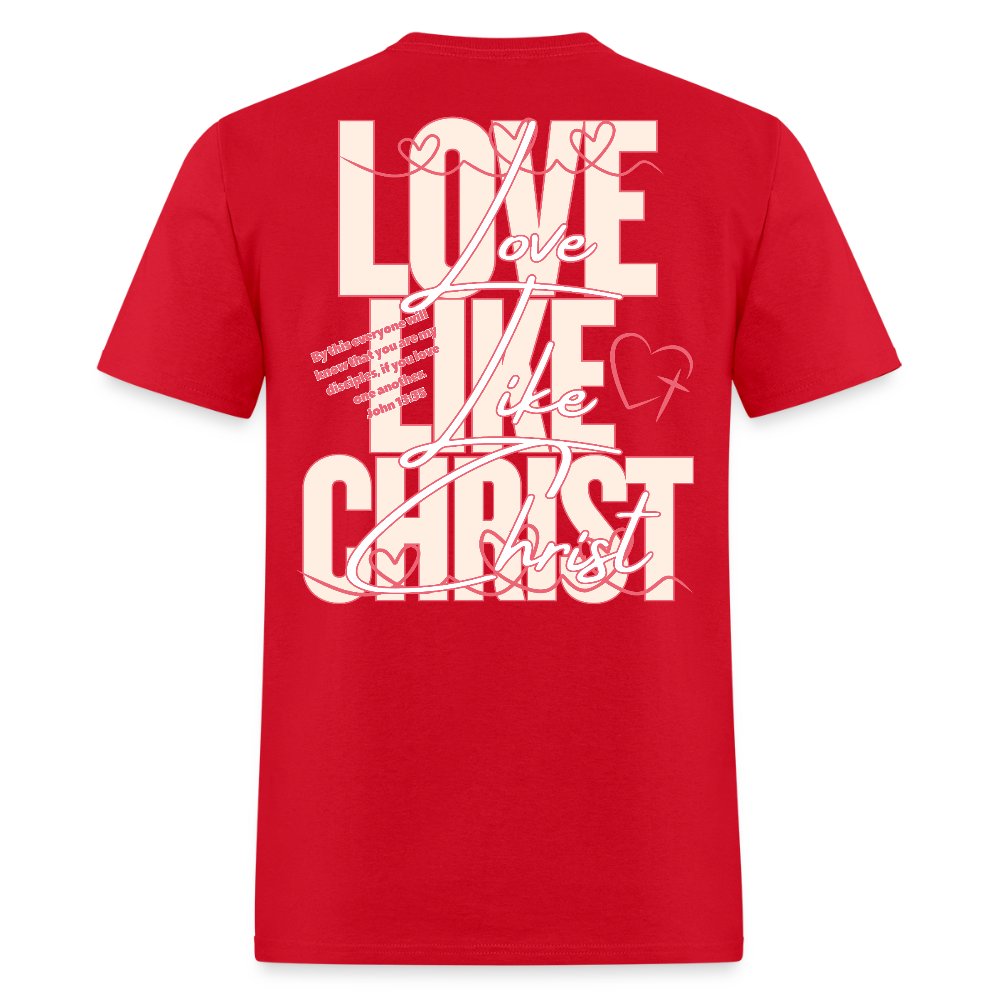Love Like Christ Tee - red