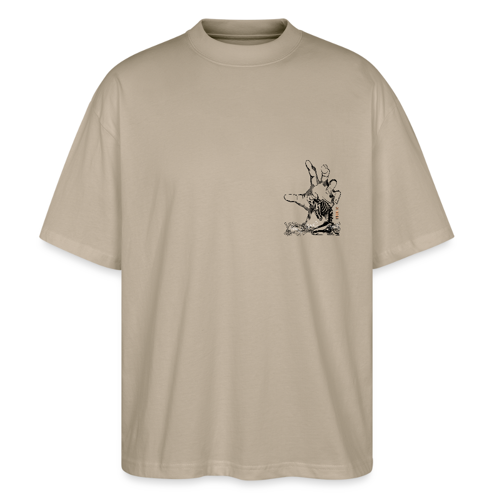 “The Hand of the Lord” - Oversized T-shirt - stone