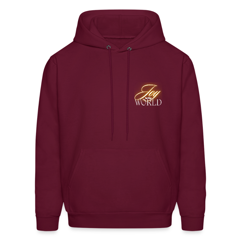 “Joy to the world”- Luke 2:10 Hoodie - burgundy