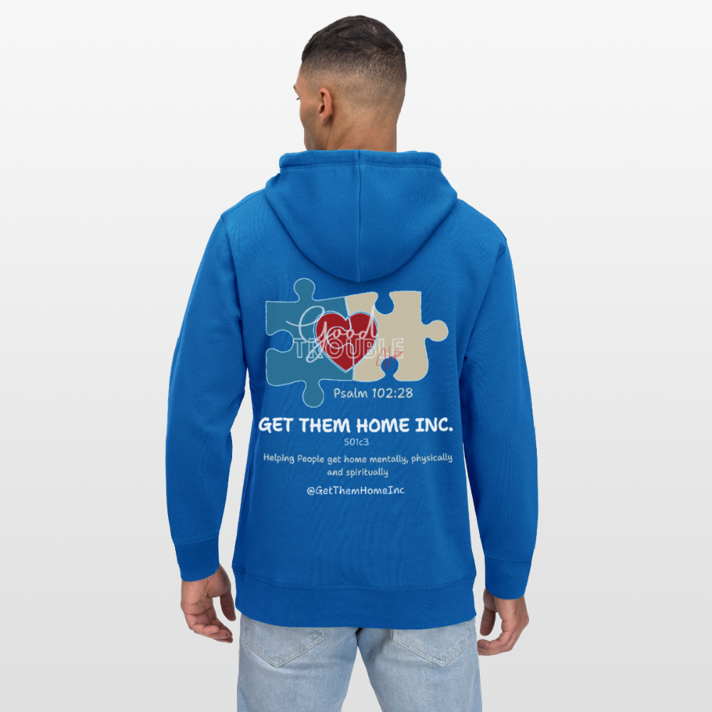 “Logo” Unisex Organic Hoodie - royal blue
