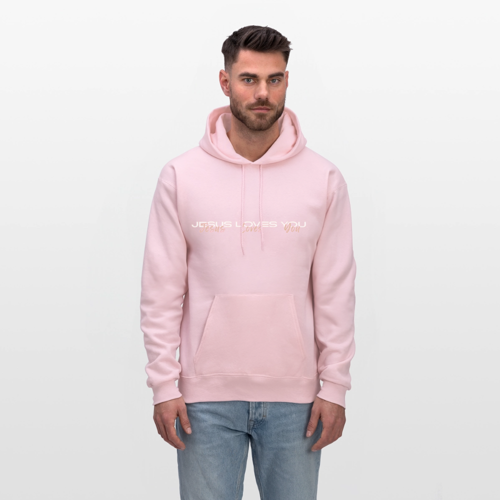 Jesus Loves You Hoodie - pale pink