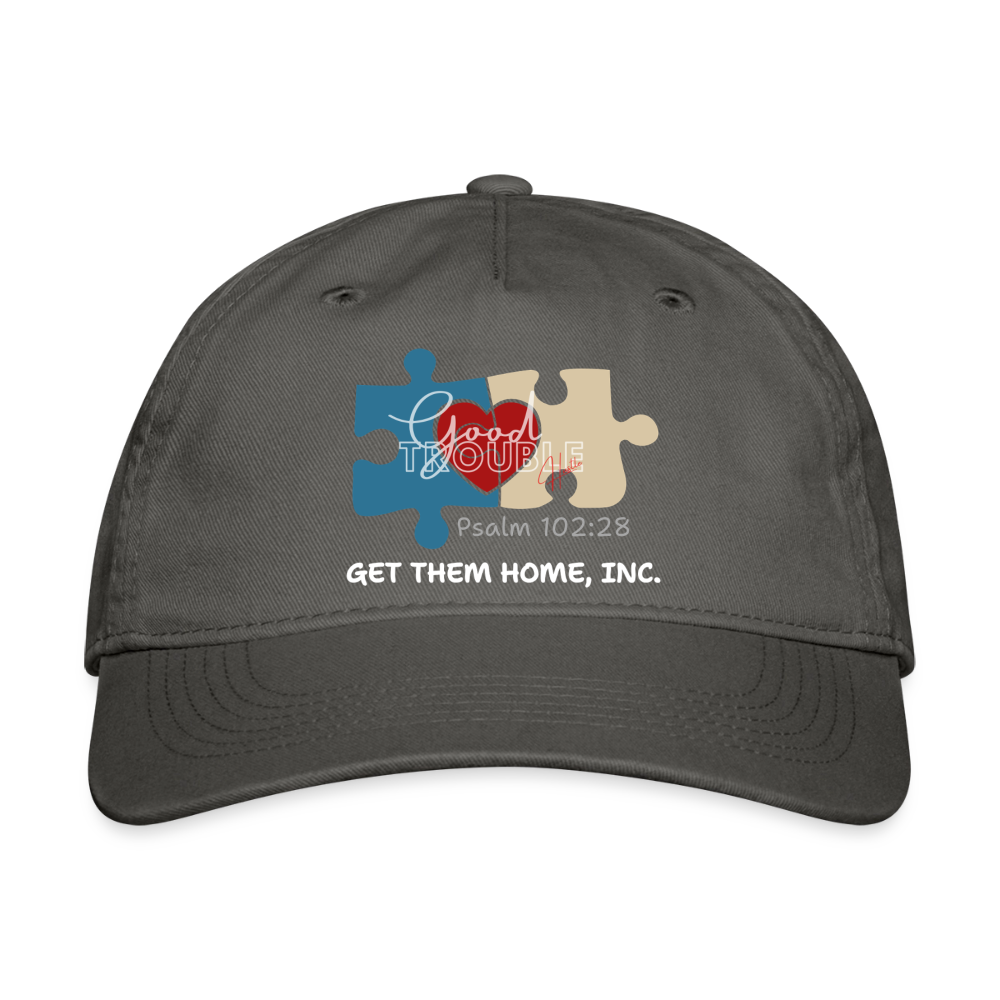 Logo- Organic Baseball Cap - charcoal