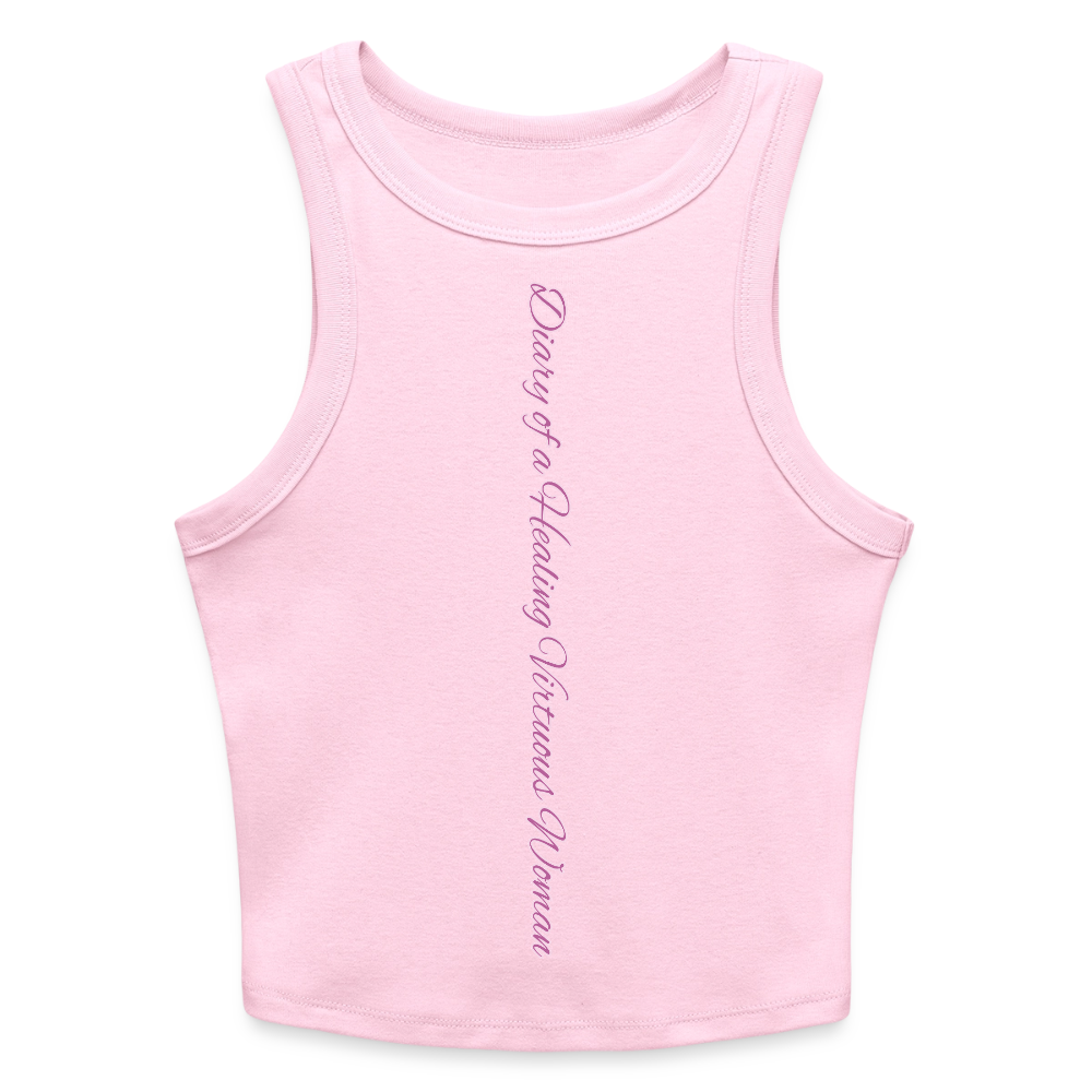 “Proverbs 31:10” Slim Fit Rib Women's Tank Top - pink