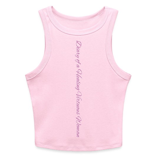 “Proverbs 31:10” Slim Fit Rib Women's Tank Top - pink