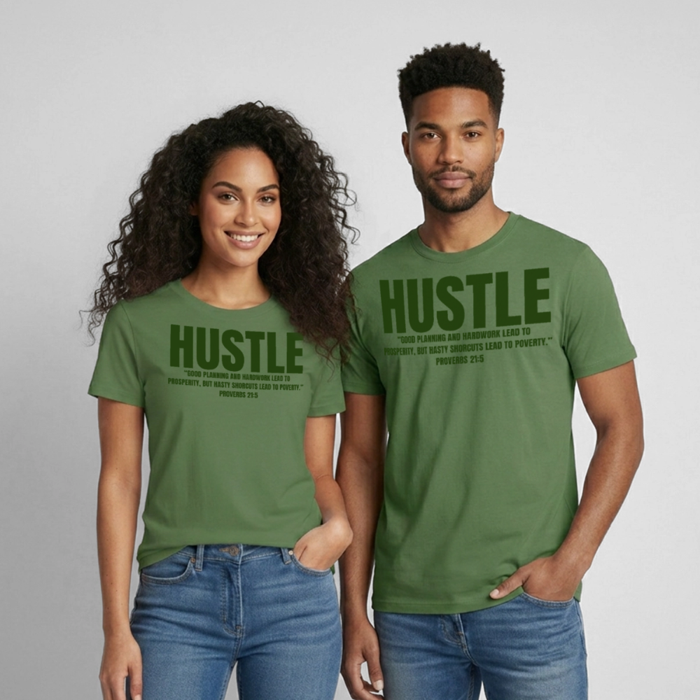 “Hustle” T-Shirt - military green